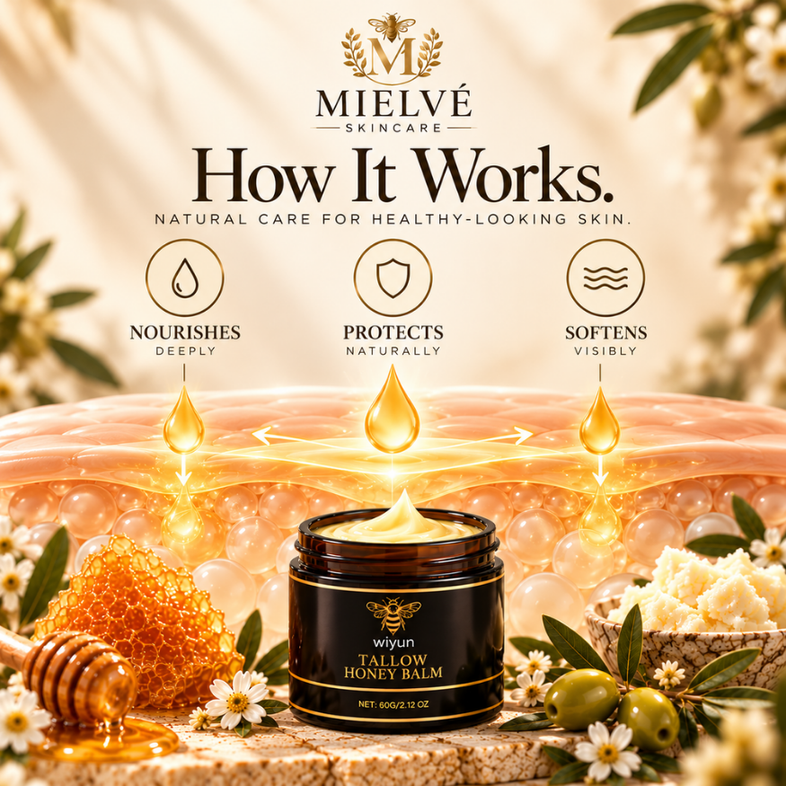 MIELVÉ skincare tallow honey balm