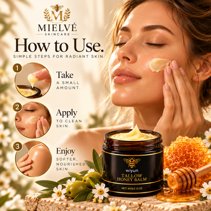 MIELVÉ skincare tallow honey balm