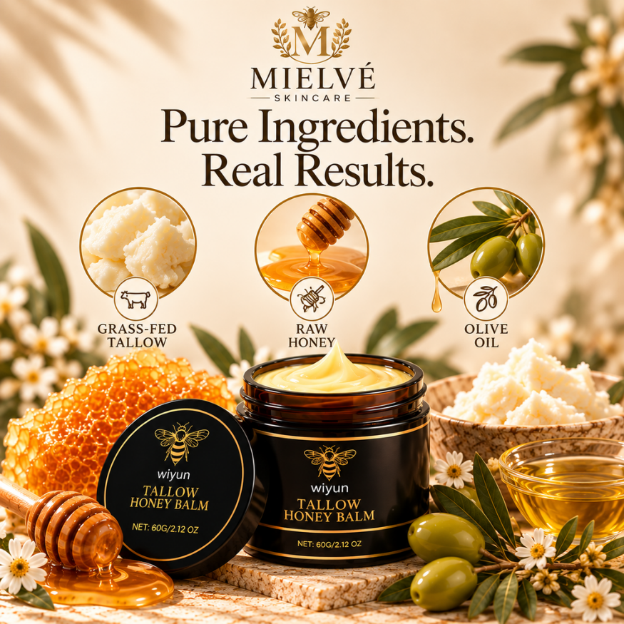 MIELVÉ skincare tallow honey balm